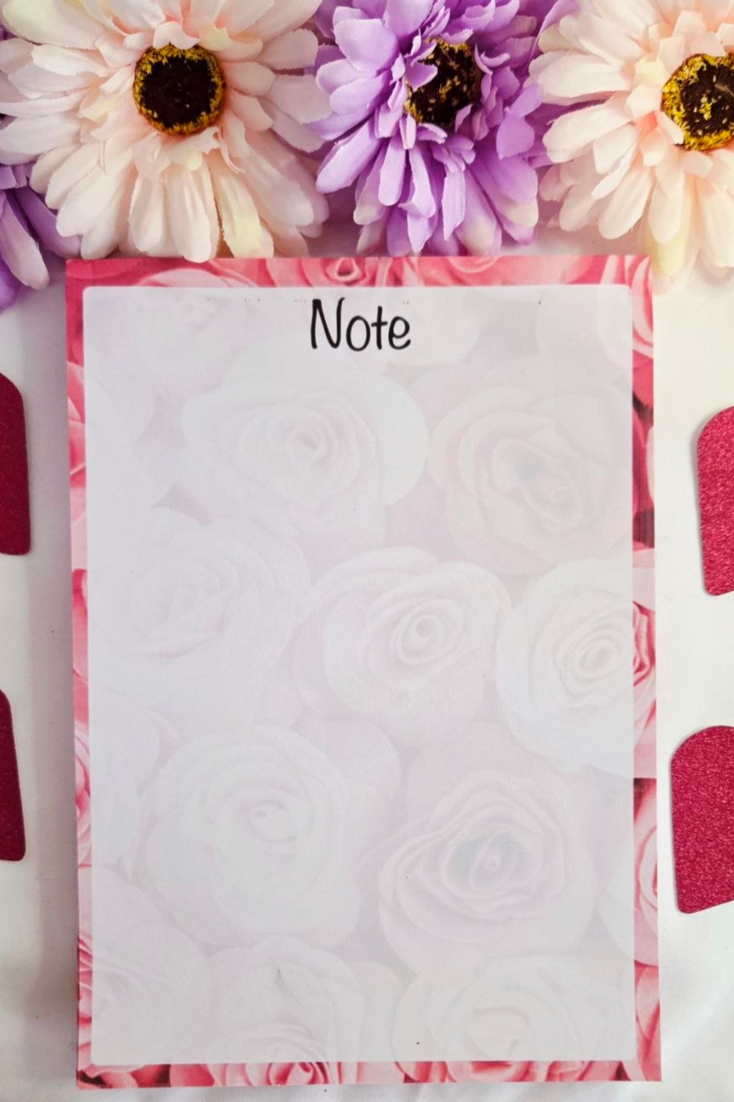 🌸 Rose Bloom A5 Notepad – 60 Pages