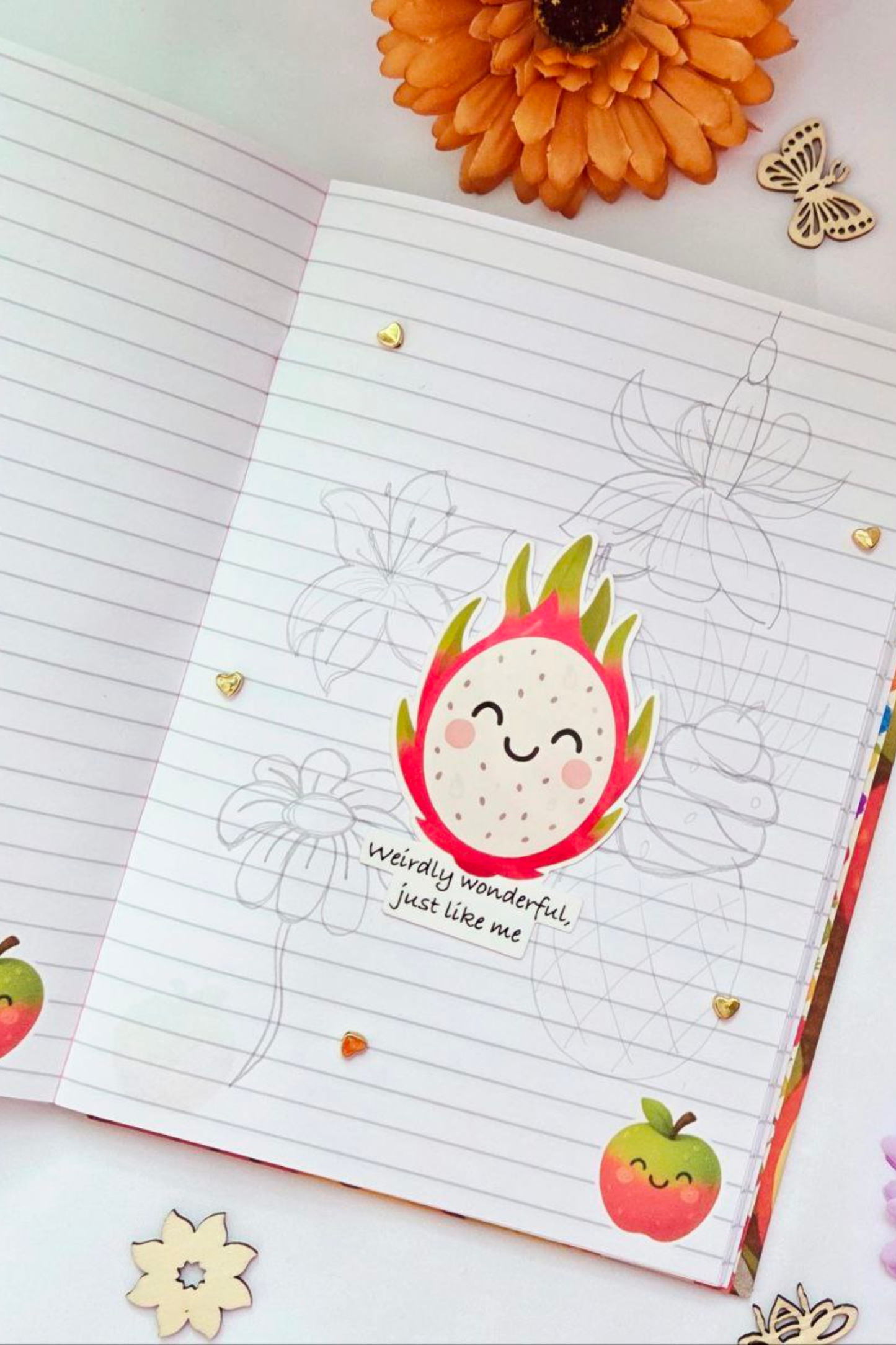 Fruity Smiles Sticker Pack - 18 Joyful Stickers