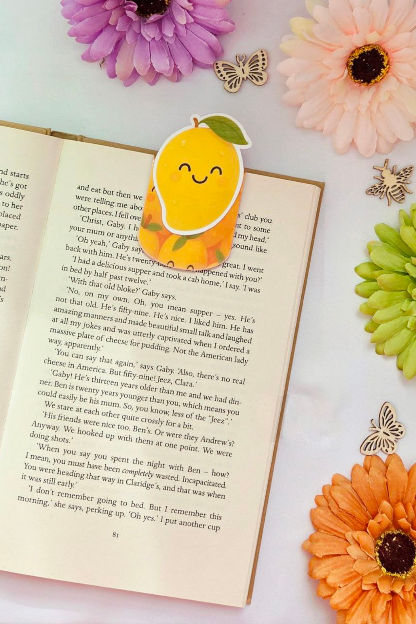 Lemon Magnetic Bookmark