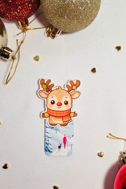 🦌 Reindeer Magnetic Bookmark