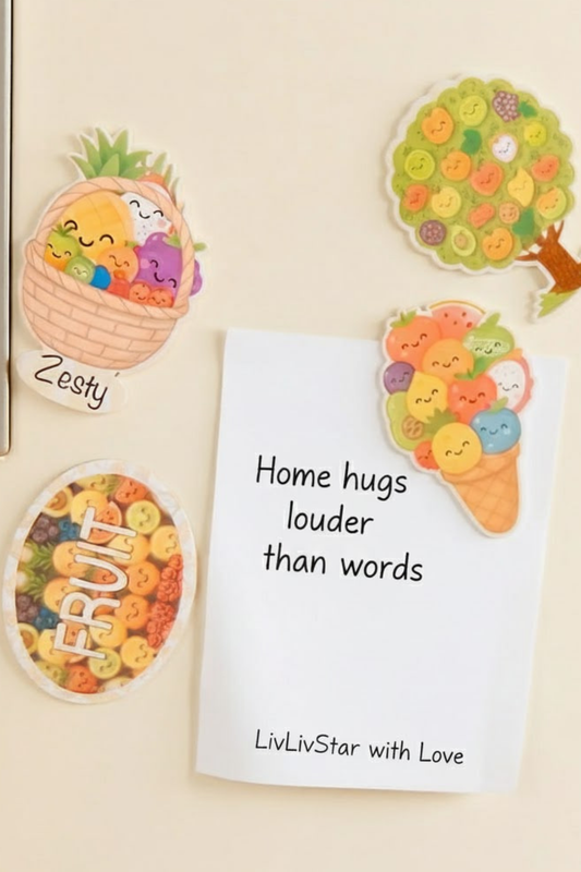 Fruity Smiles Magnet Collection -Pack of 4 Magnets