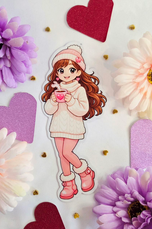Blush Snow Heart Belle Bookmark
