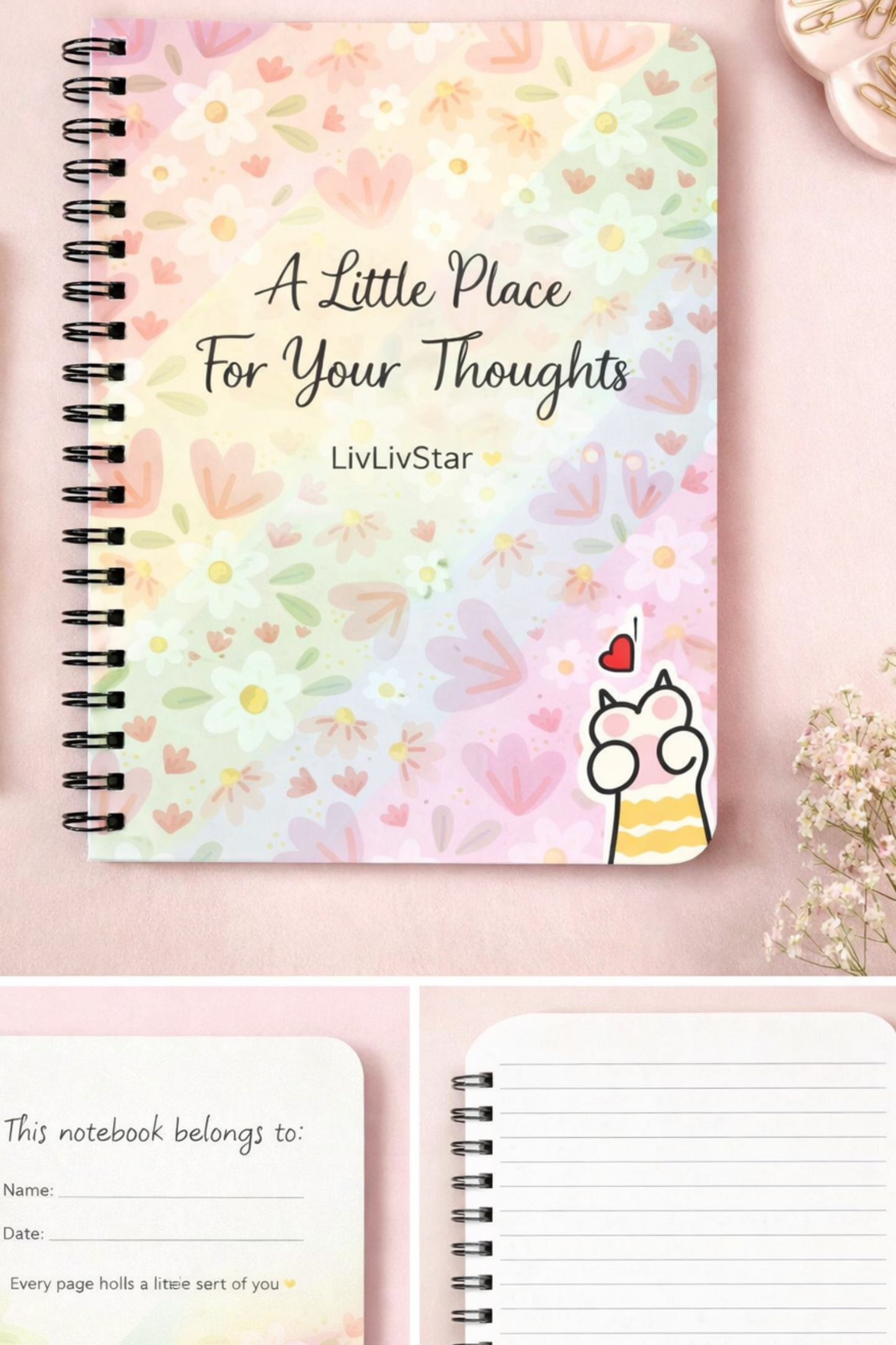 Pastel Meadow Dreams Notebook