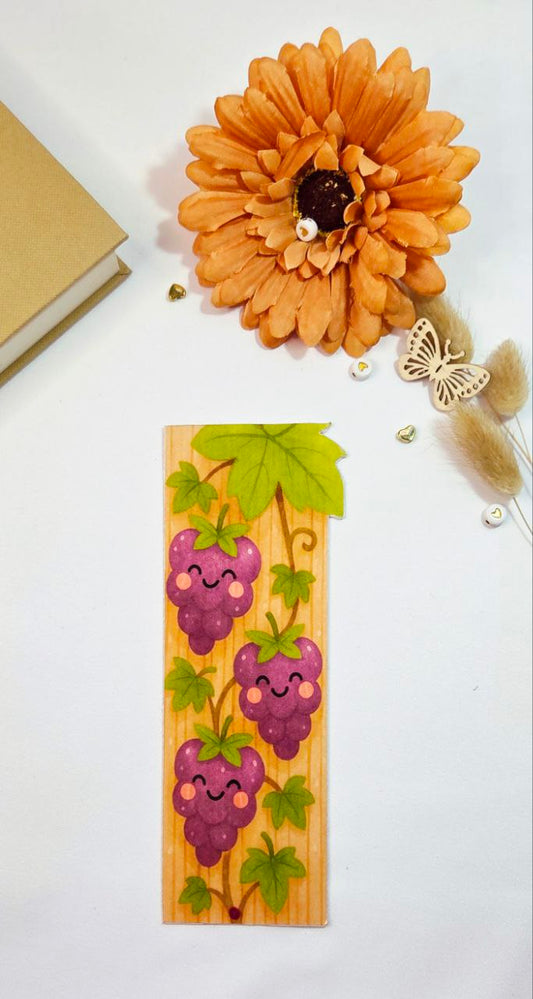Kawaii Grapes Bookmark