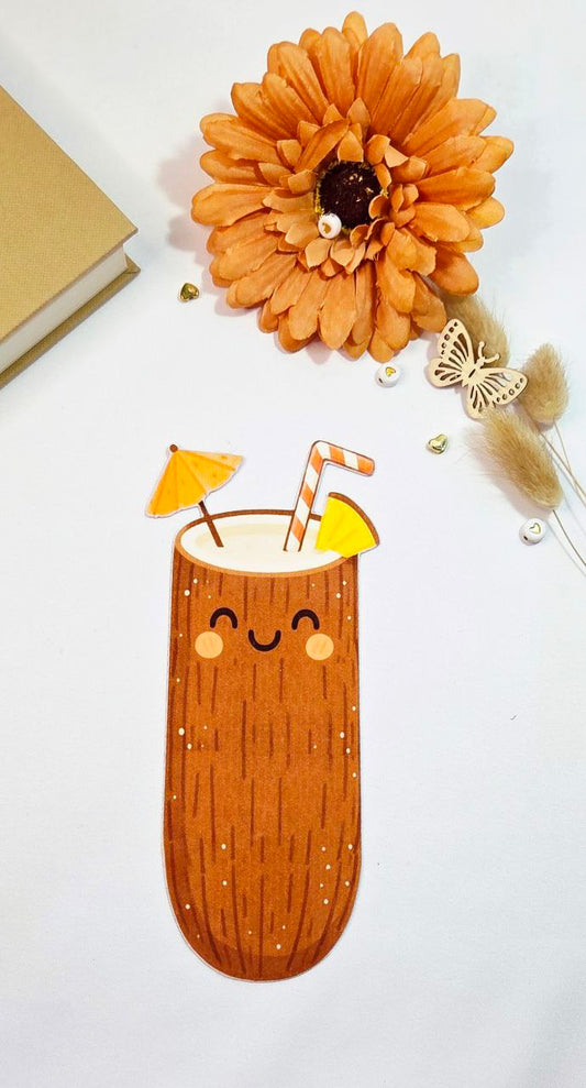 Kawaii Coconut Drink Bookmark