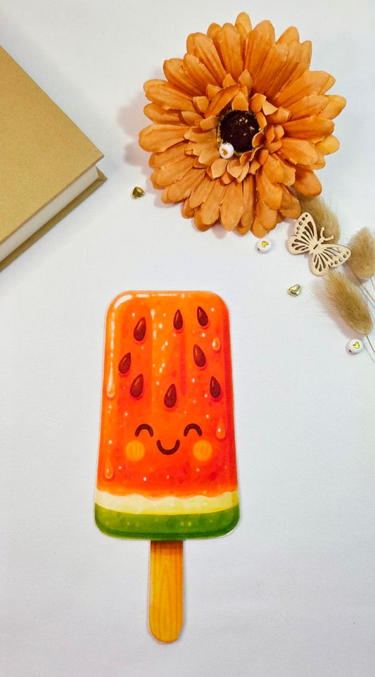Kawaii Watermelon Popsicle Bookmark