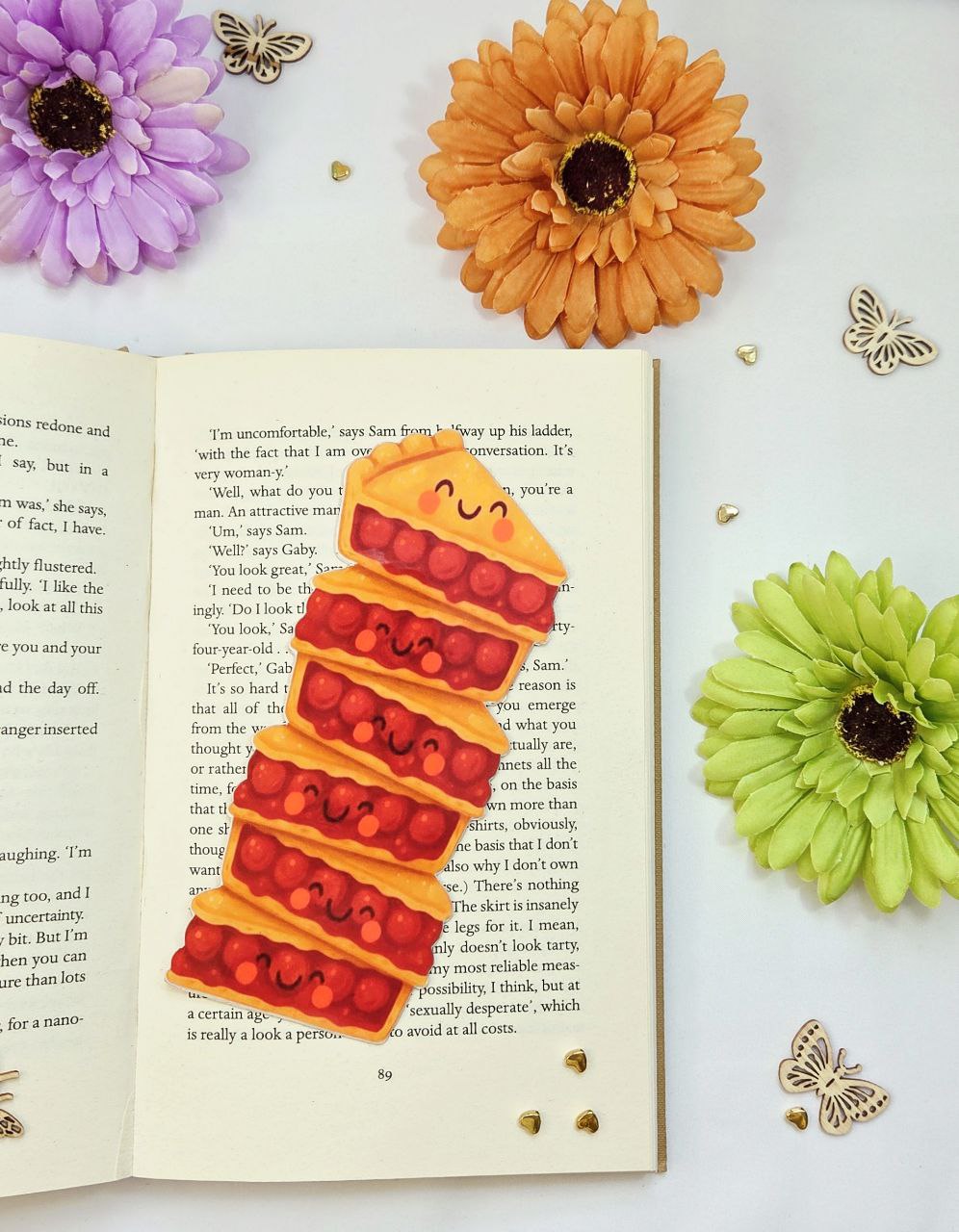 Cute Cherry Pie Bookmark