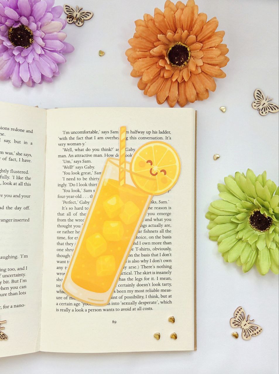 Kawaii Lemon Drink Bookmark