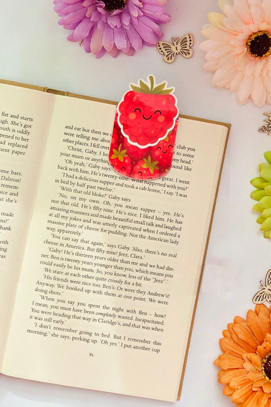 Strawberry Magnetic Bookmark