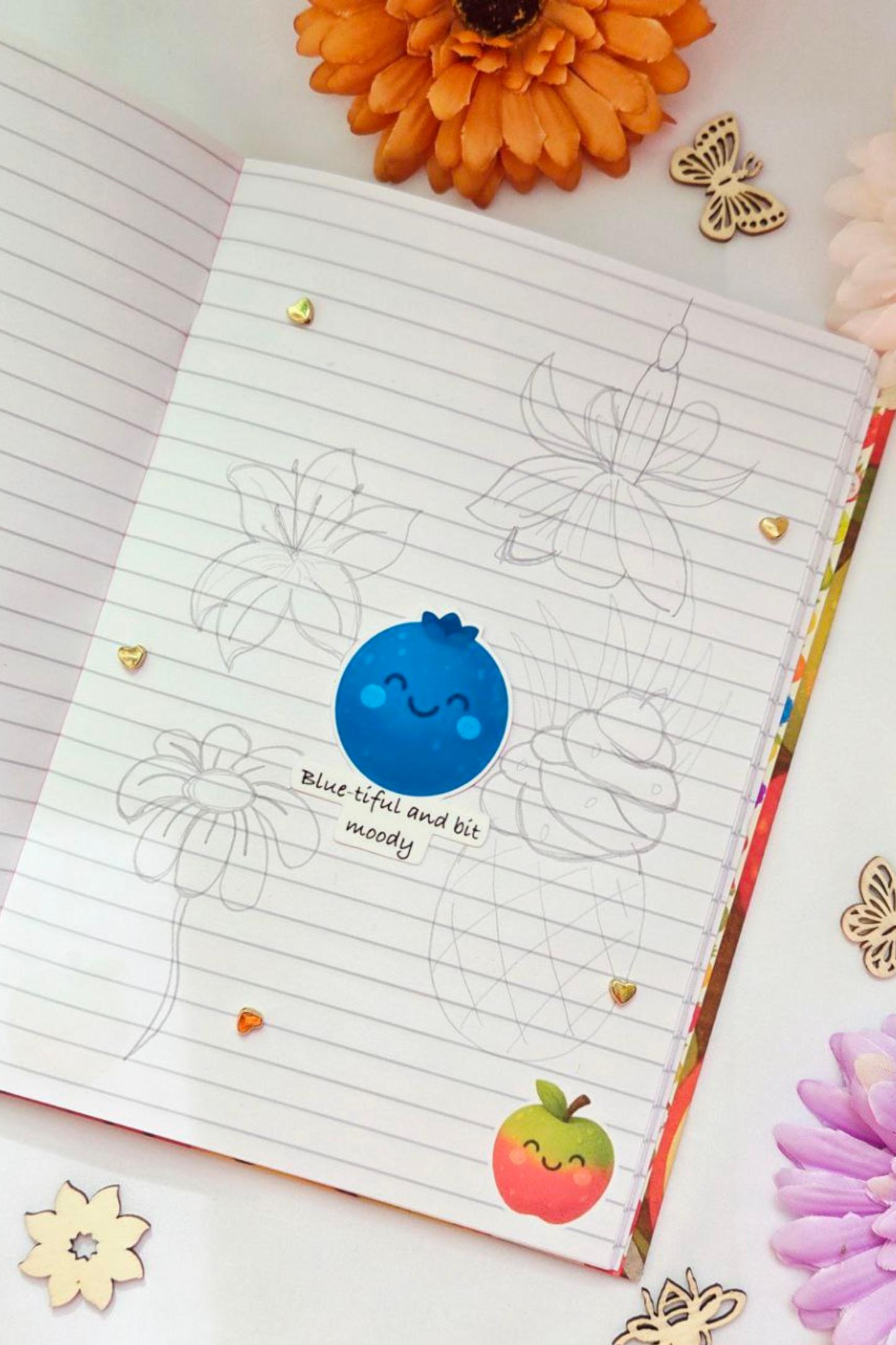 Fruity Smiles Sticker Pack - 18 Joyful Stickers