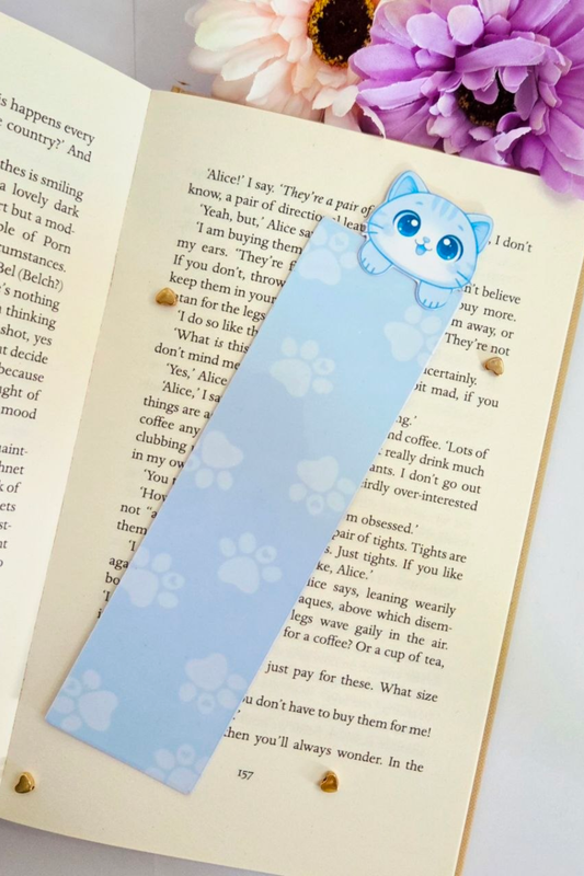 3D Effect Sky Paw Bookmark