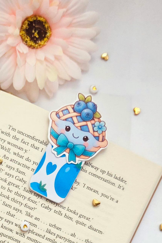 Blueberry Bliss Pie Magnetic Bookmark