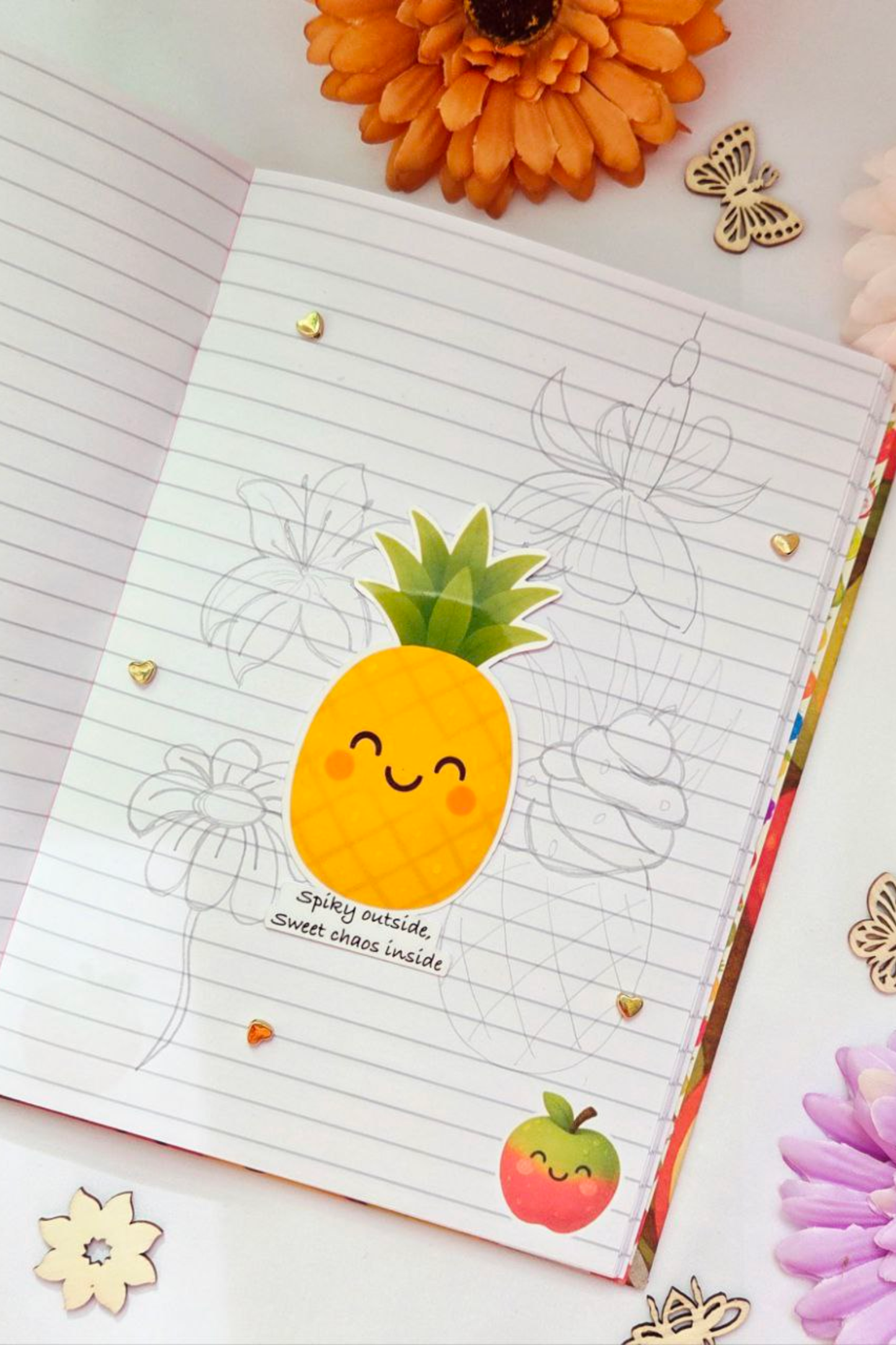 Fruity Smiles Sticker Pack - 18 Joyful Stickers