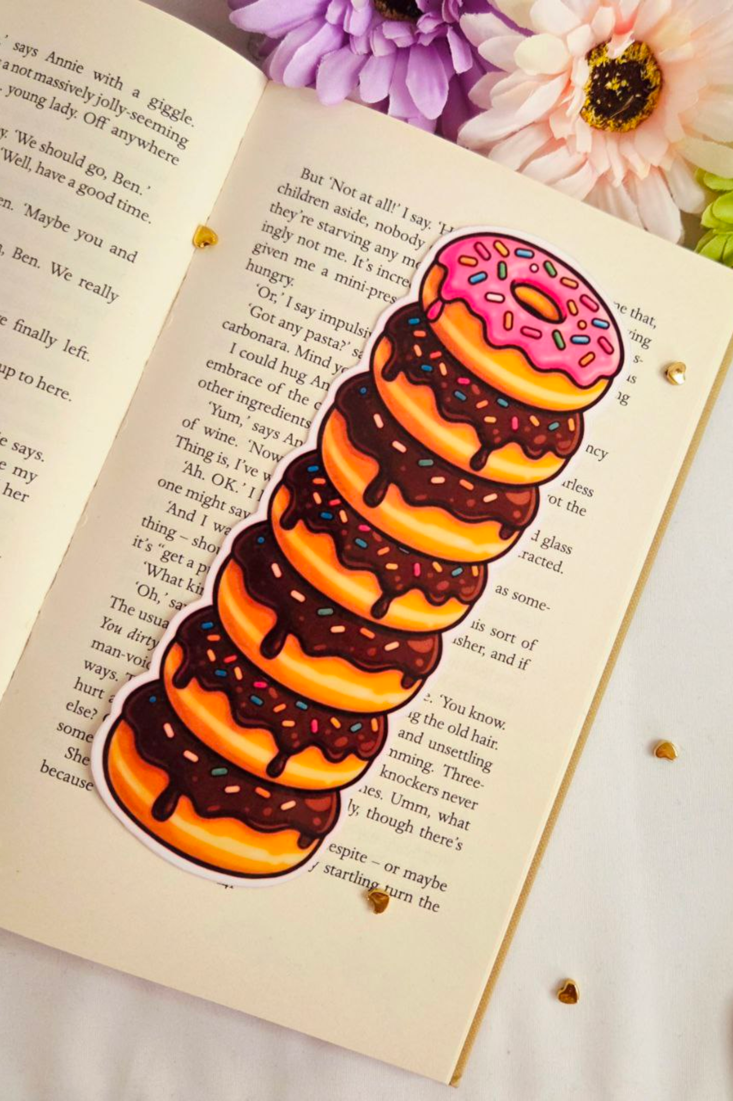 Chocolate Sprinkle Donut Tower Bookmark