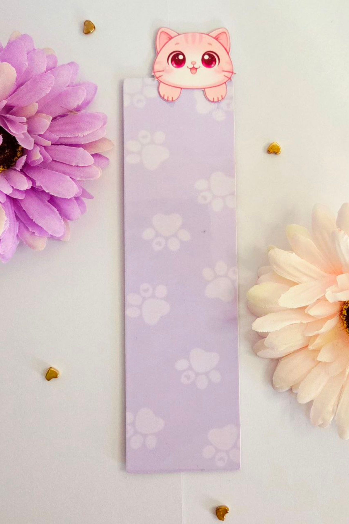 3D Effect LavenderDream Paw Bookmark