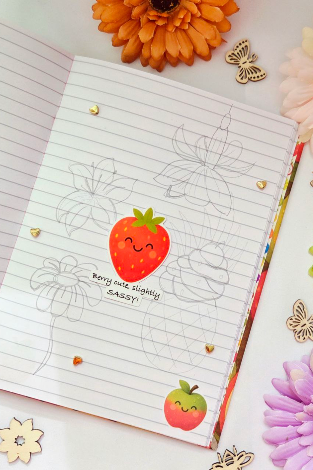 Fruity Smiles Sticker Pack - 18 Joyful Stickers