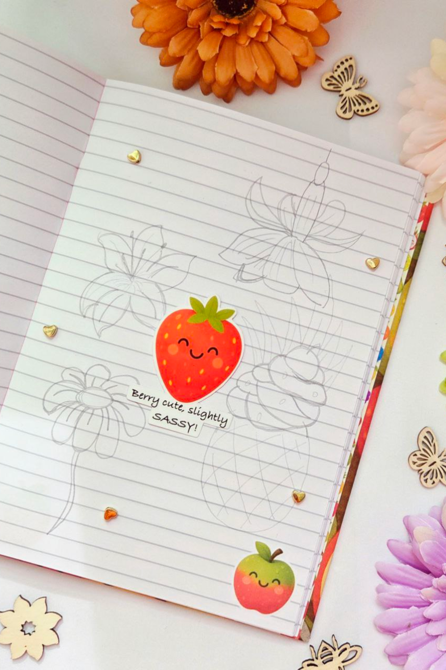 Fruity Smiles Sticker Pack - 18 Joyful Stickers