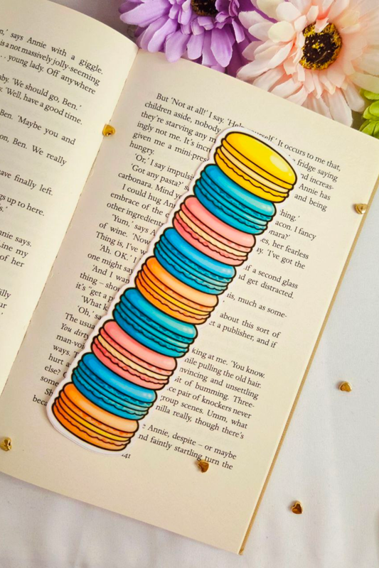 Paris Macaron Tower Dessert Bookmark