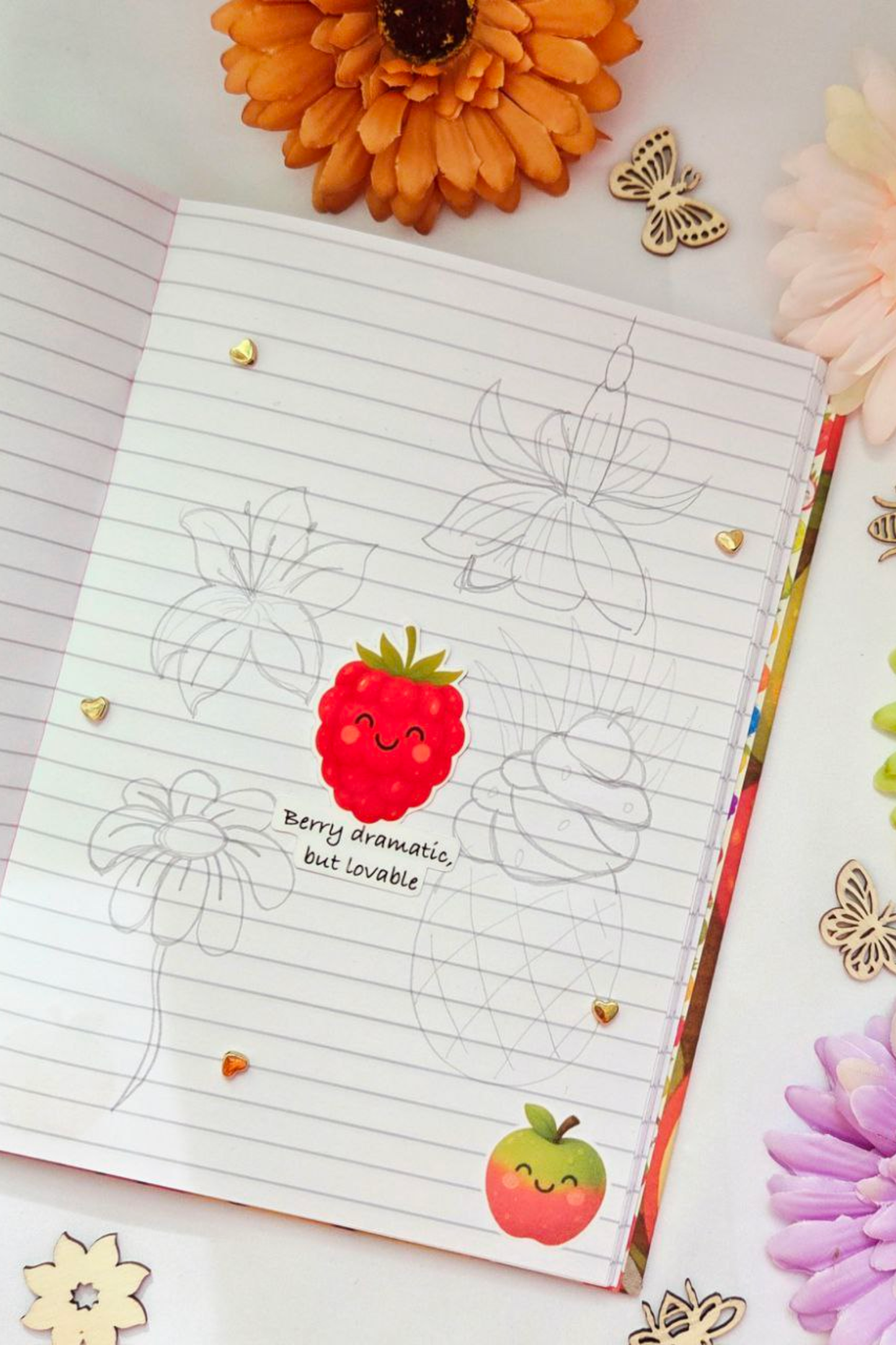 Fruity Smiles Sticker Pack - 18 Joyful Stickers