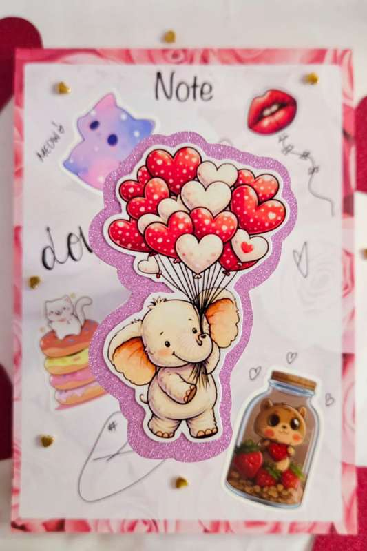 Elephant Glitter Sticker