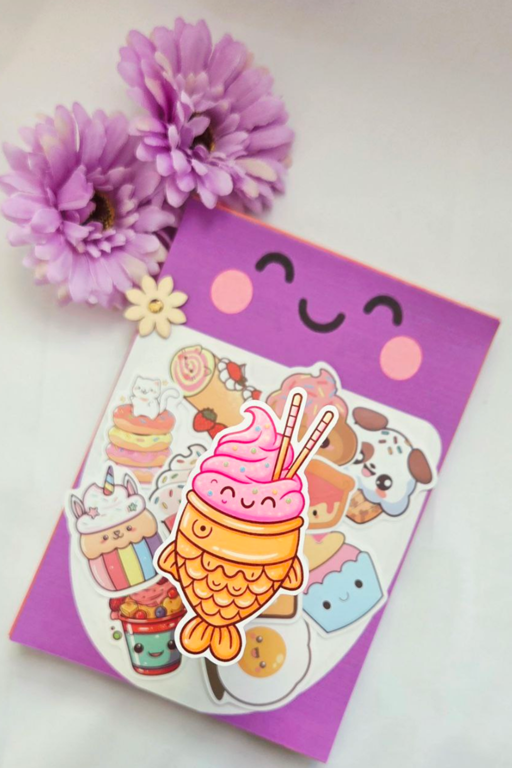 🍰 LivLivStar Sweet Fantasy Dessert Collection - Pack of 17 Stickers