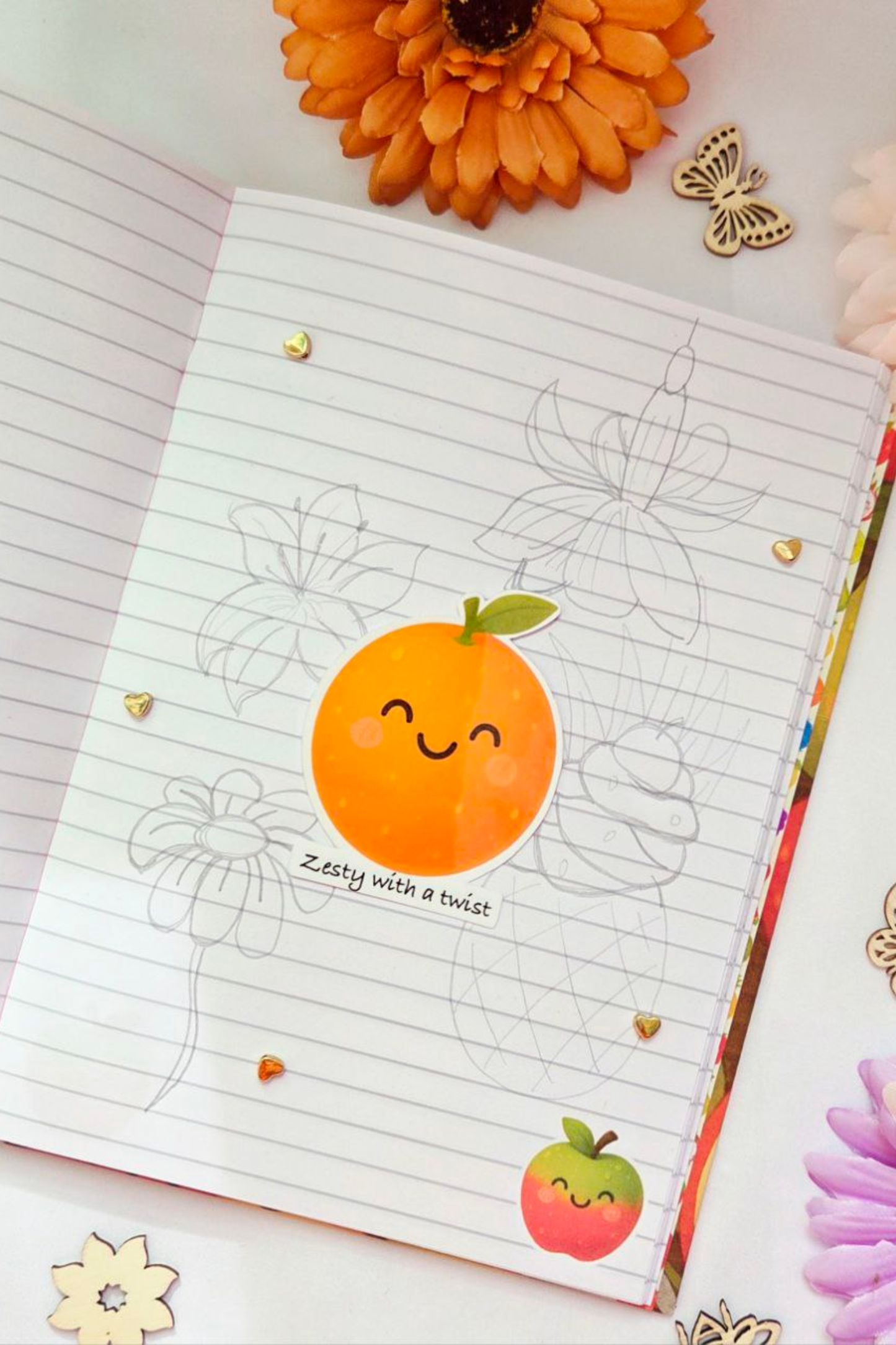 Fruity Smiles Sticker Pack - 18 Joyful Stickers