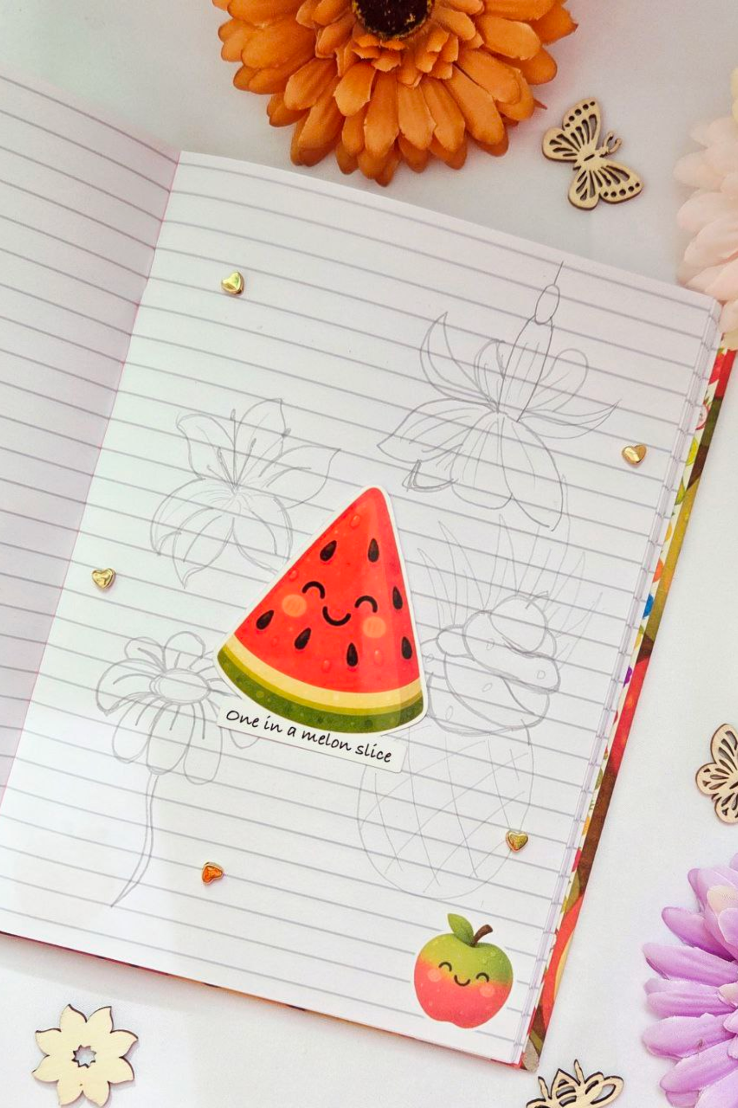 Fruity Smiles Sticker Pack - 18 Joyful Stickers