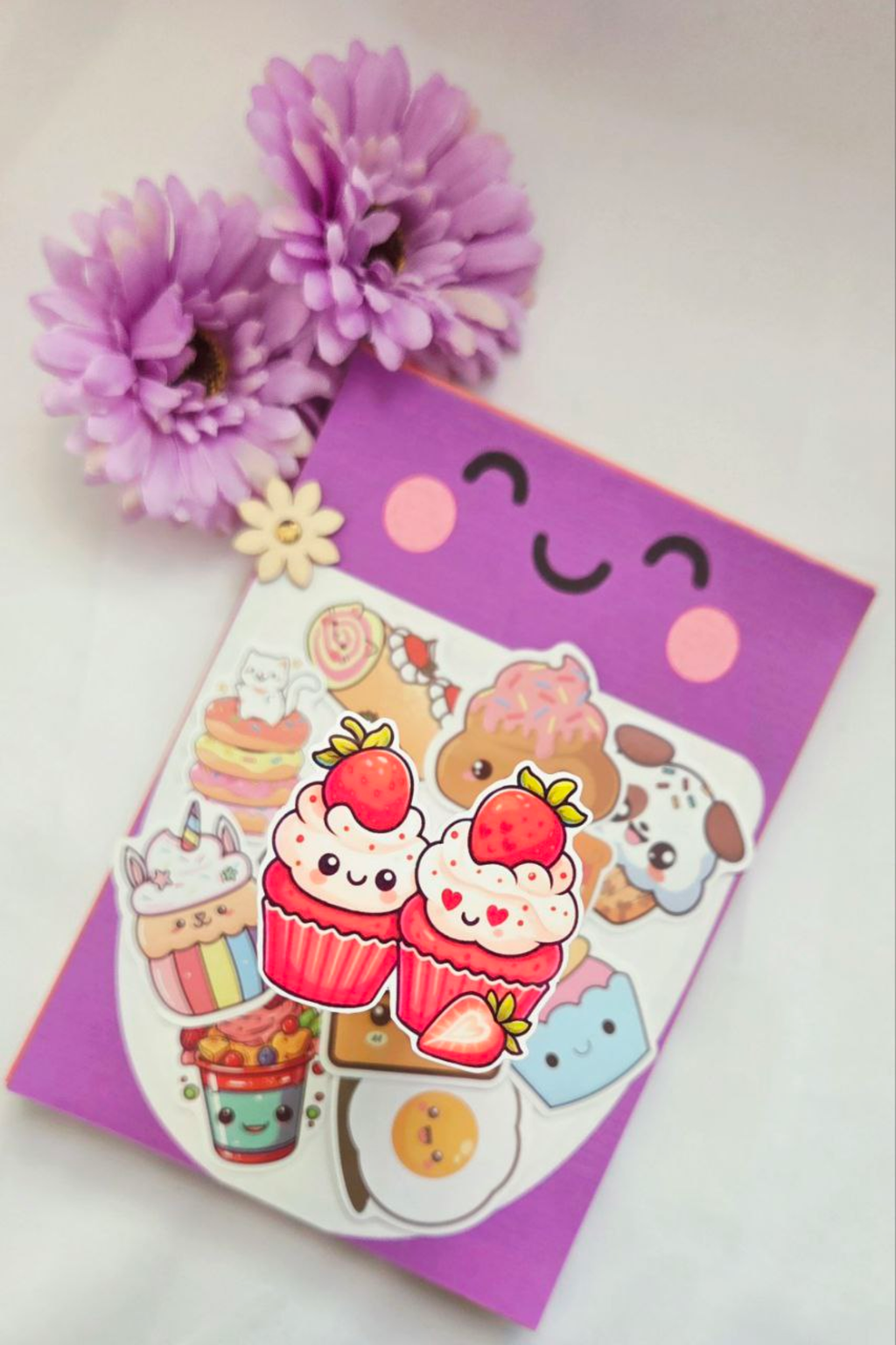 🍰 LivLivStar Sweet Fantasy Dessert Collection - Pack of 17 Stickers