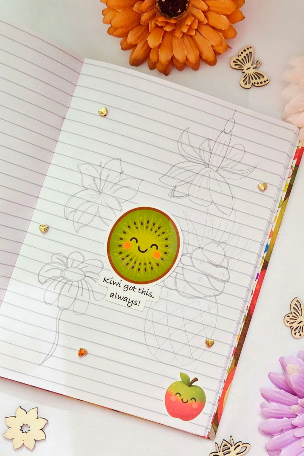Fruity Smiles Sticker Pack - 18 Joyful Stickers