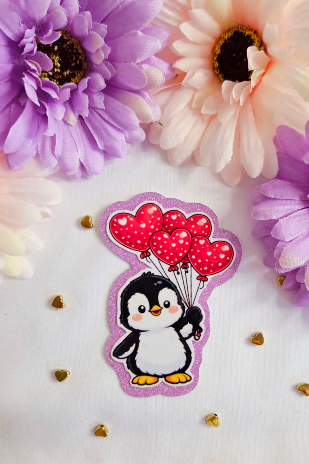 Penguin Glitter Sticker