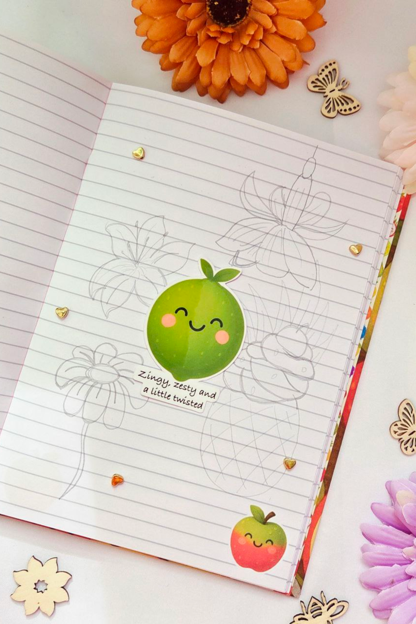 Fruity Smiles Sticker Pack - 18 Joyful Stickers