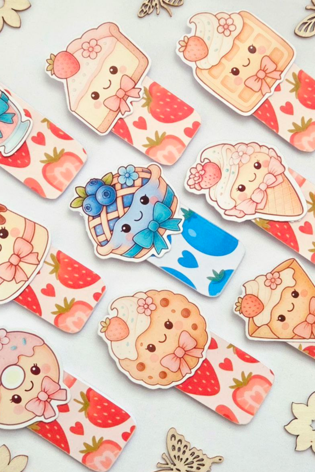Strawberry Cocoa Bliss Magnetic Bookmark