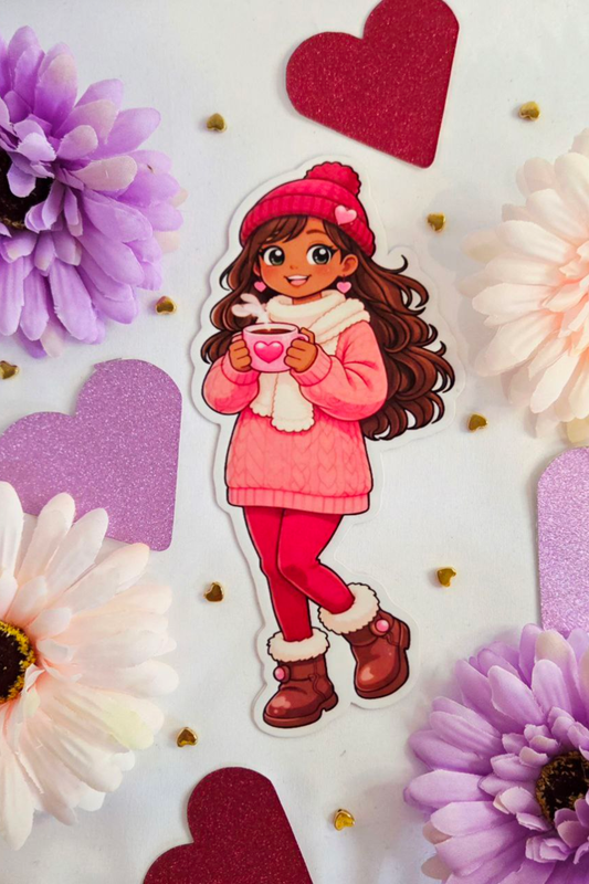 Winter Heart Glow Bookmark