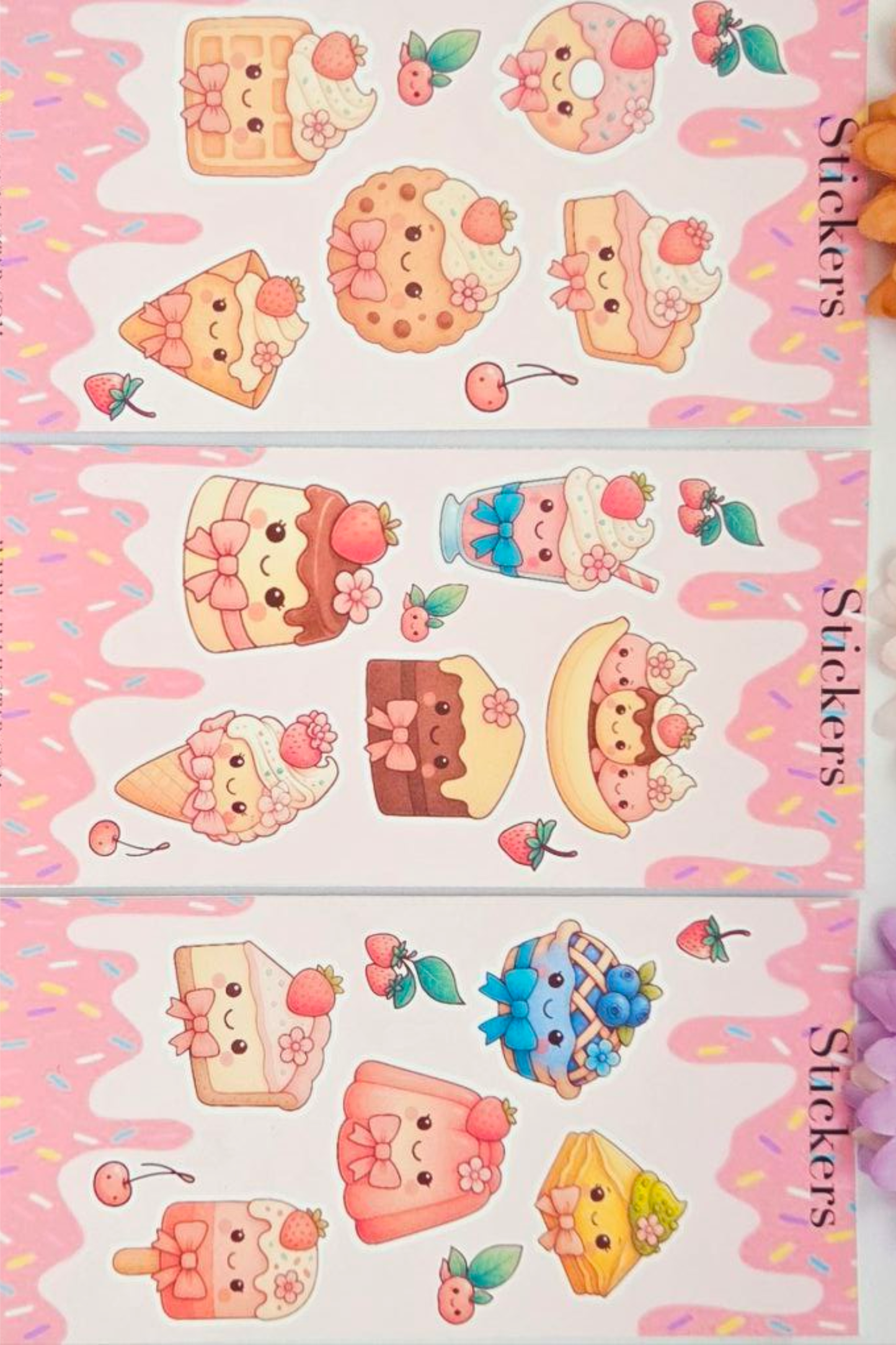 Dessert Dreams Sticker Sheets – Matte Waterproof Edition