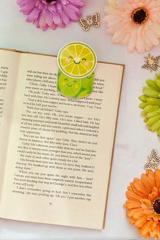 Lime Magnetic Bookmark
