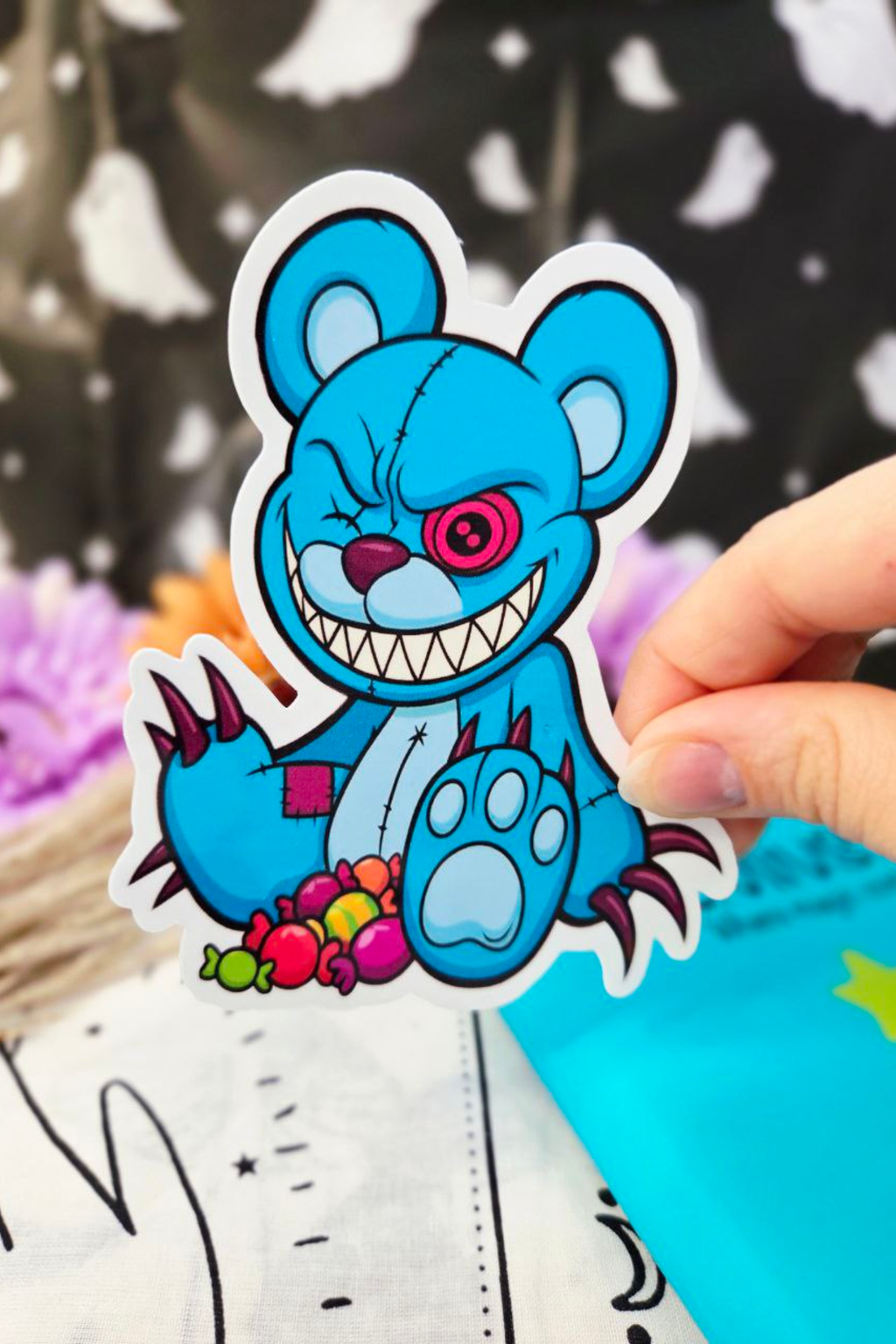 The Curse of the Teddies Collection (pack of 6 stickers)