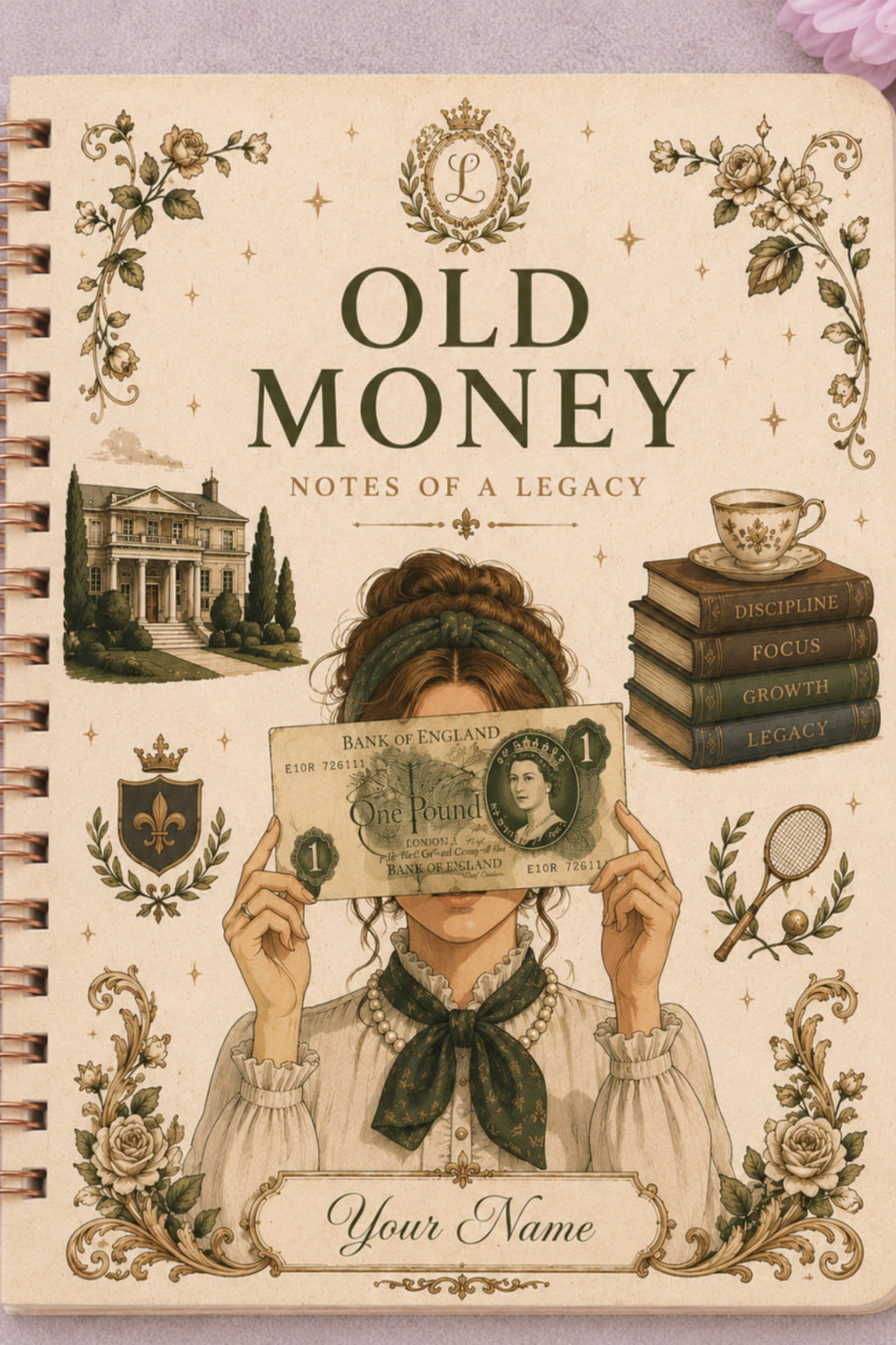 Old Money – Notes of a Legacy Personalised Notebook