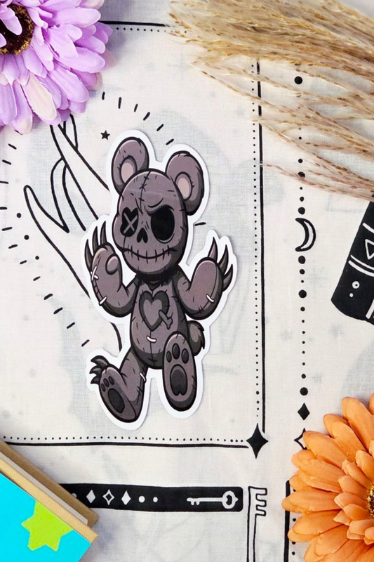 Cursed Teddy Sticker