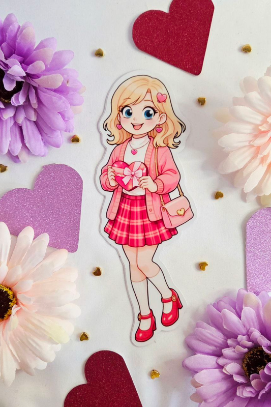 🌸 Blush Heart Belle Bookmark