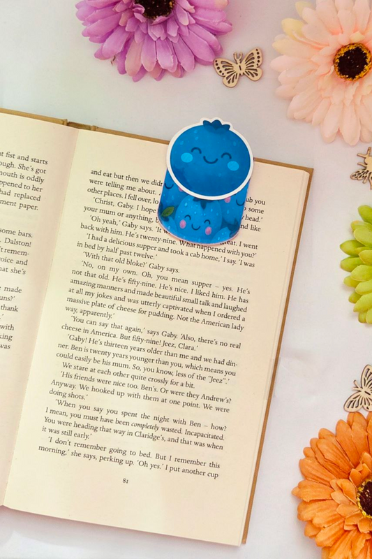 Blueberry Magnetic Bookmark