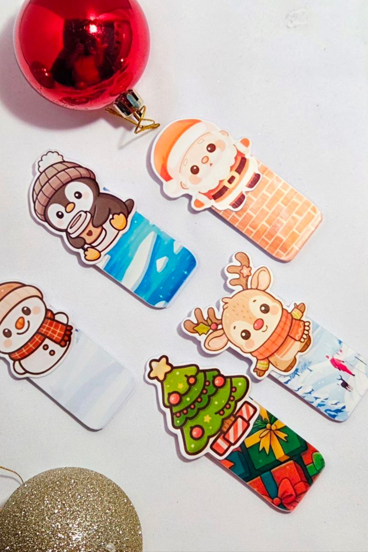 🎅 Santa Chimney Magnetic Bookmark
