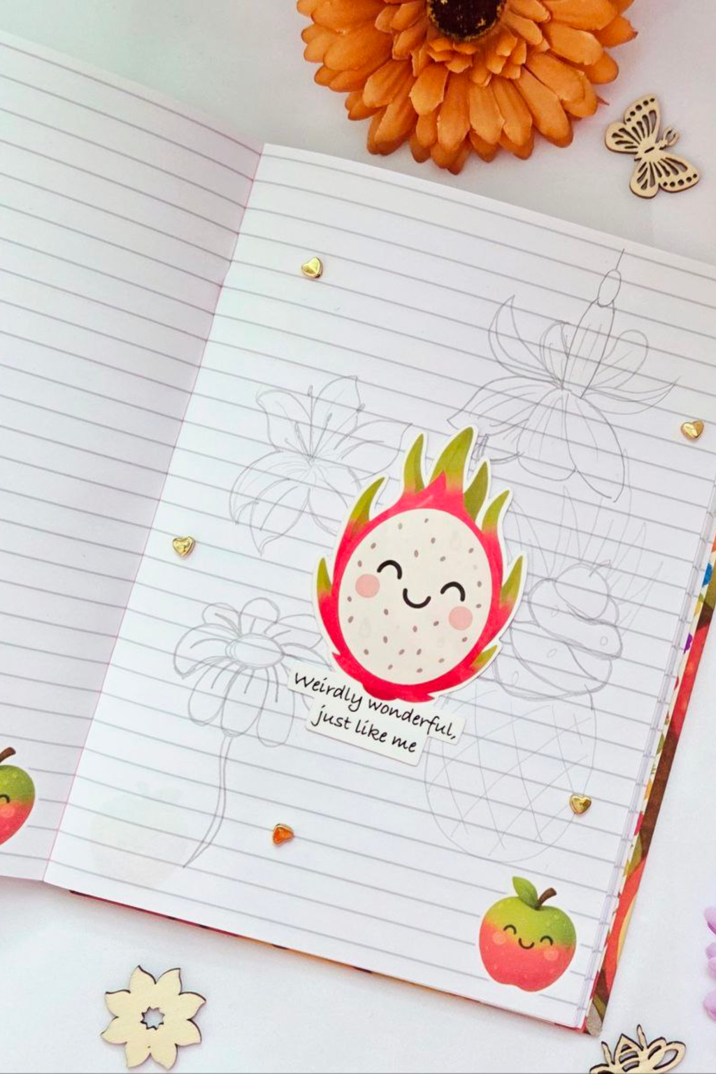 Fruity Smiles Sticker Pack - 18 Joyful Stickers