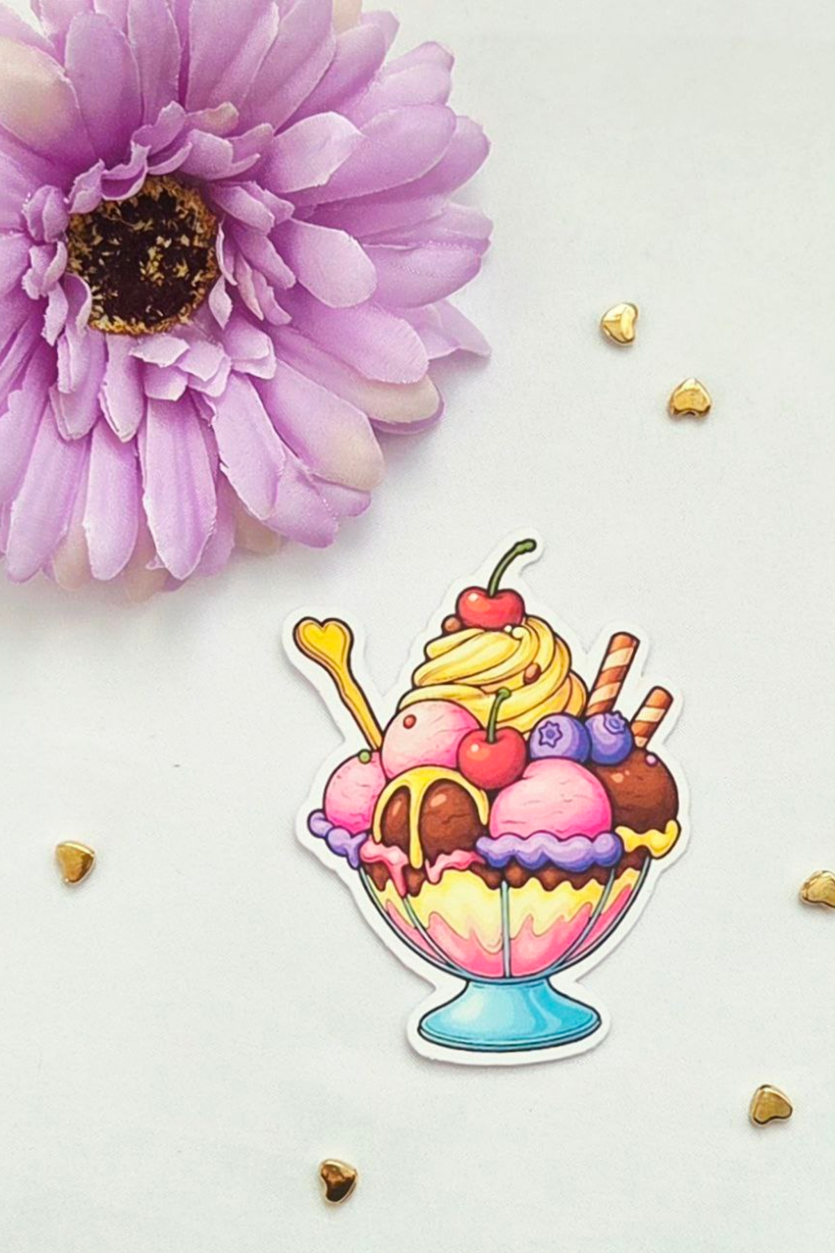 🍰 LivLivStar Sweet Fantasy Dessert Collection - Pack of 17 Stickers