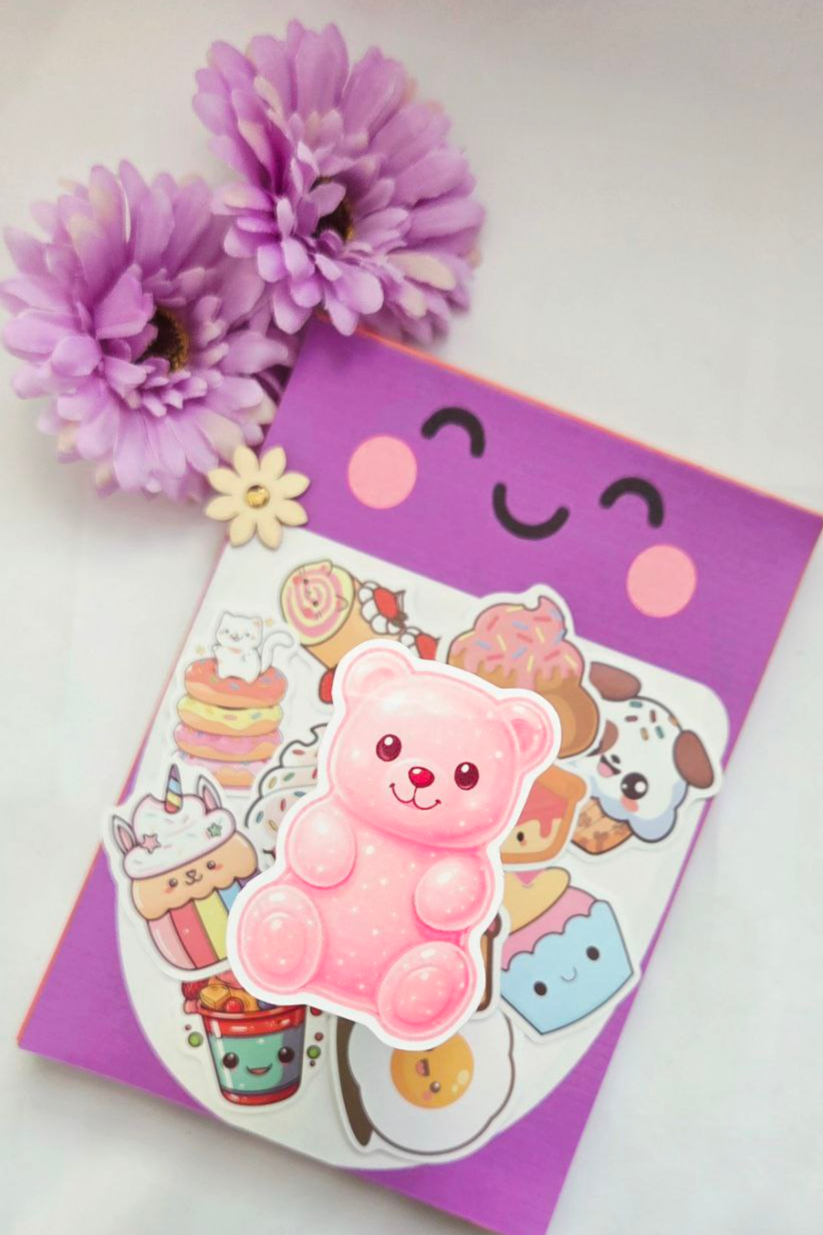 🍰 LivLivStar Sweet Fantasy Dessert Collection - Pack of 17 Stickers