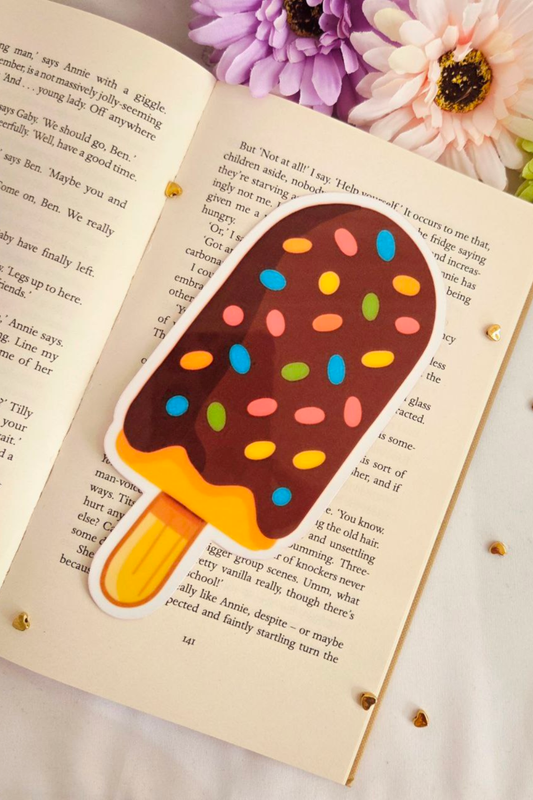 Chocolate Sprinkle Ice Cream Bar Bookmark