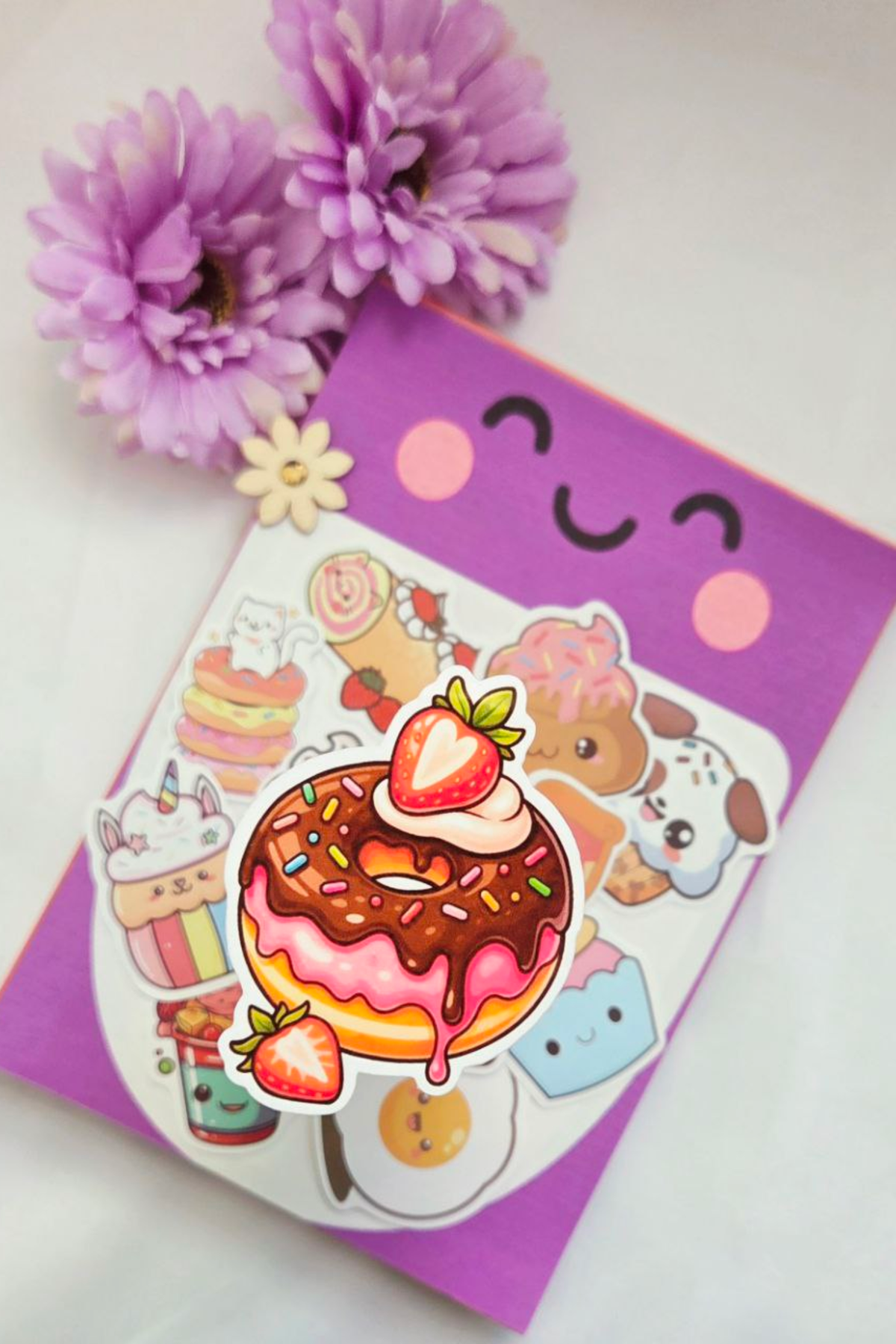 🍰 LivLivStar Sweet Fantasy Dessert Collection - Pack of 17 Stickers