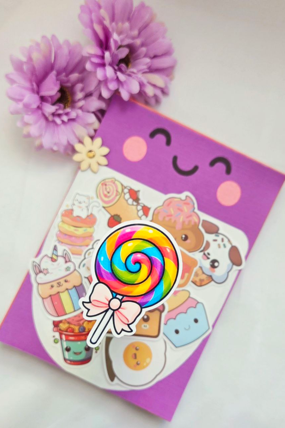🍰 LivLivStar Sweet Fantasy Dessert Collection - Pack of 17 Stickers