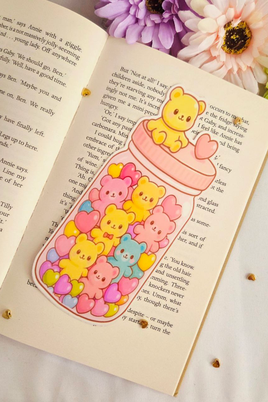 Candy Bear Jar Bookmark