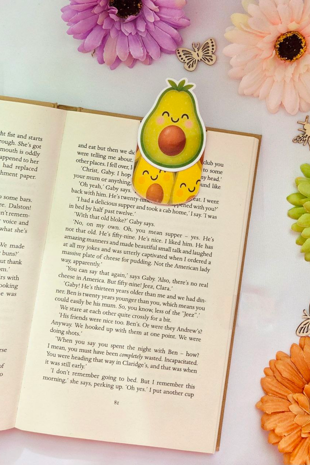 Avocado Magnetic Bookmark
