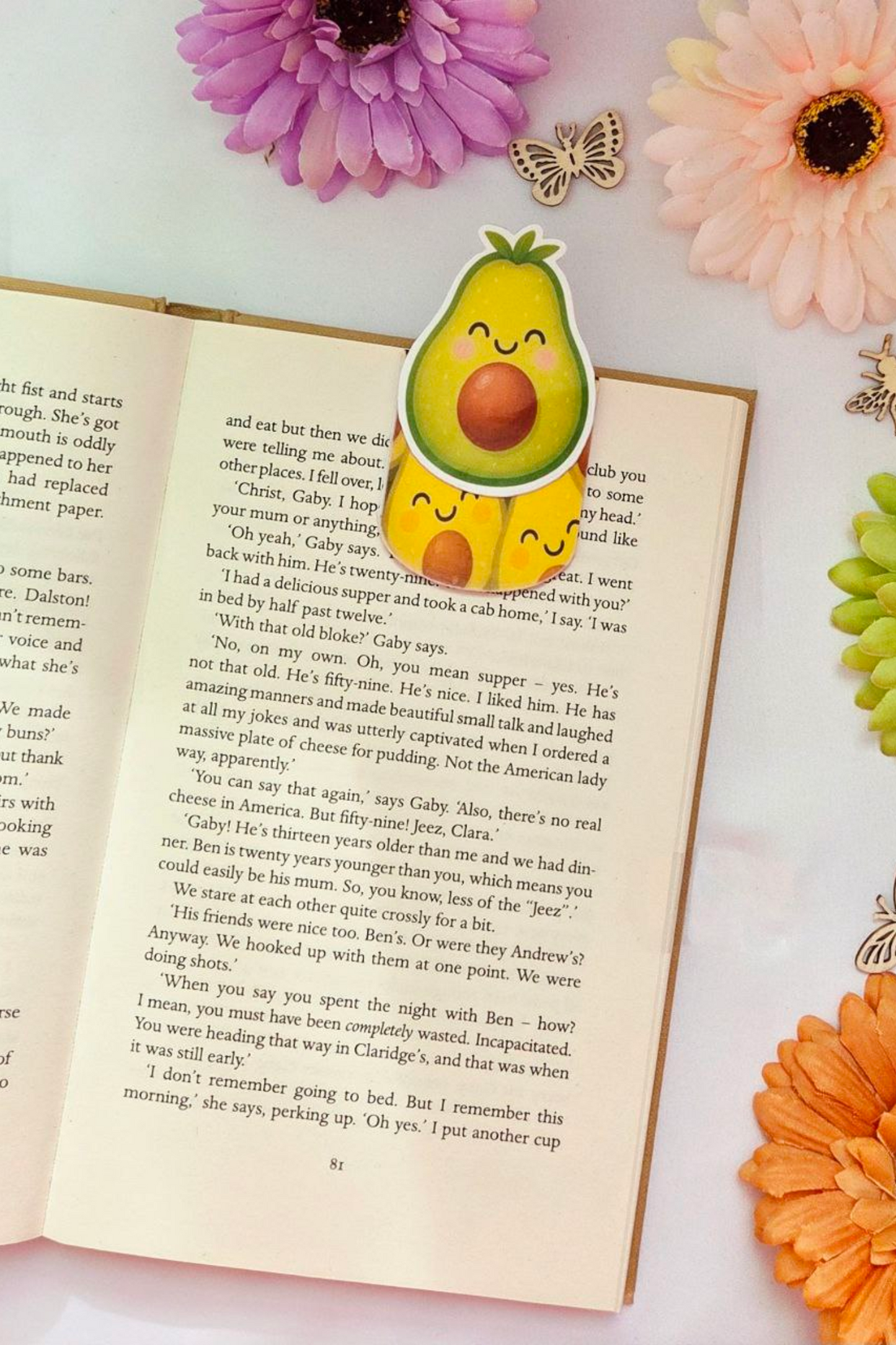 Avocado Magnetic Bookmark
